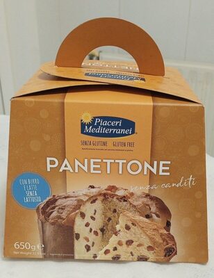 Panettone Clasico sin Lactosa y s/Gluten (Piaceri Mediterrnei)(Hill Food)