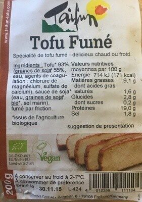 Tofu Ahumado Almendra Y Sesamo Bio 200 Gr. (Taifun) (copia)