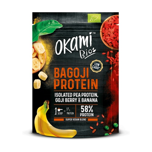 Proteina Guisante Banana y Goji Bio 500 Grs. (Okami)