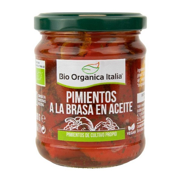 Pimiento A la Brasa en Aceite 190 Gr. (Bio Organica Italia)