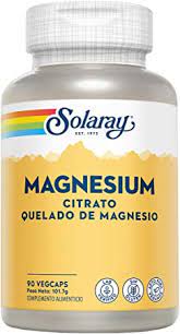 Magnesio Citrato Quelado 200Mg. 90 Caps.  (Solaray) (copia)