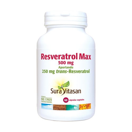 Resveratrol Max 500 Mg. 60 Caps. (Suravitasan)