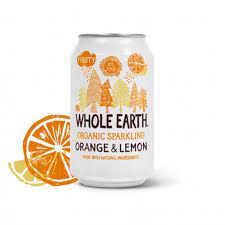 Refresco Naranja Y Limon S/Azucar C/Agave 330 Ml. (Whole Earth)