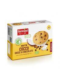Muffin con Virutas Chocolate y Coco 160 gr (Germinal)