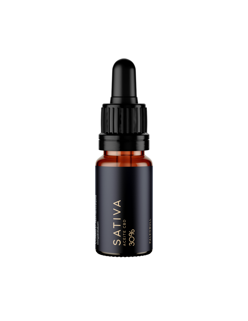 Sativa 30% Aceite de CBD 10ml. (Paleobull)