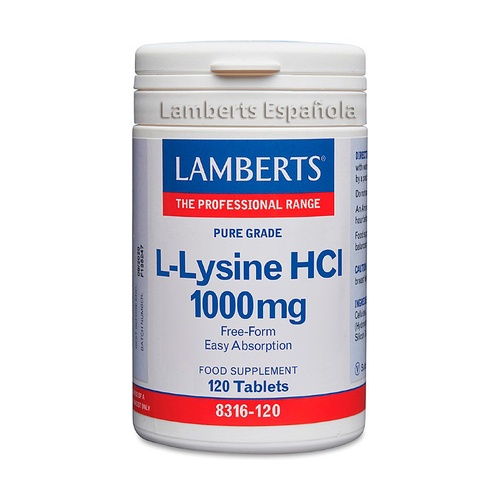 L-Lisina 1000 mg. 120 Tab. (Lamberts)