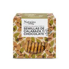 Galletas Barritas Pipas de Calabaza Choco 80 gr. (Natwins)