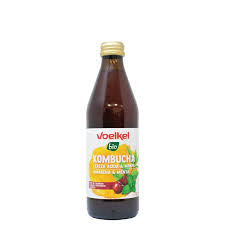 Kombucha Cereza Amarena y Menta 330 ml (Voelkel)