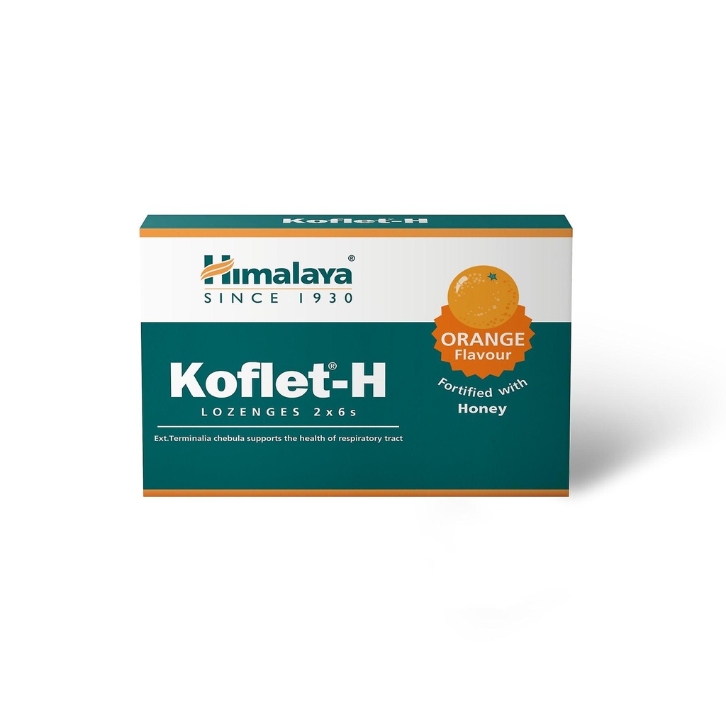 Caramelos "Pastillas" Koflet H sabor Naranja 12 Uds. (Himalaya)