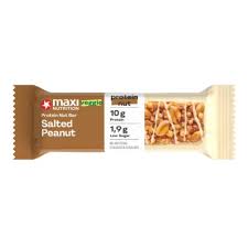 Barrita Proteica Crunchy Nut Chocolate Negro Cacahuete 45 Gr (Maxy Nutrition)