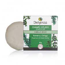 Champu Solido Cabello Graso Romero y Ortiga Bio 65 Grs. (Dehesia)