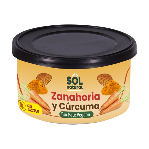Pate Zanahoria y Curcuma 125 Grs. (Sol Natural)