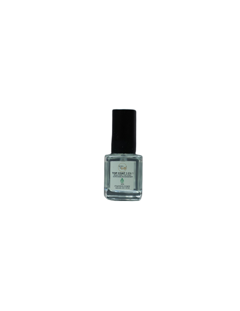 Esmalte Uñas Natural Top Coat 3 en 1 (Born To Bio)
