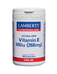 Vitamina E Natural 400 U.I. 180 Caps. (Lamberts)