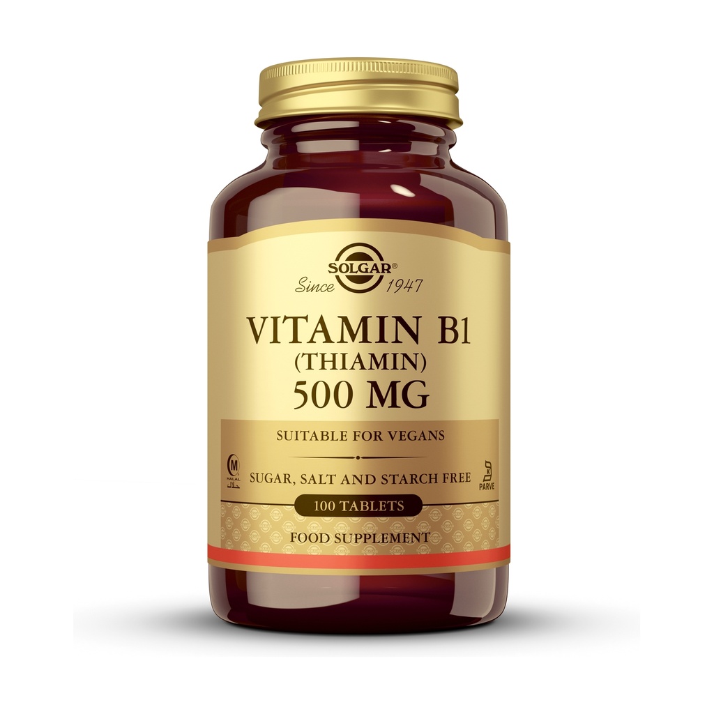 Vitamina B1 (Tiamina) 500 mg. 100 Comp. (Solgar)