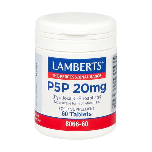 Piridoxal 5 Fosfato  P5P  20 mg. (Lamberts)