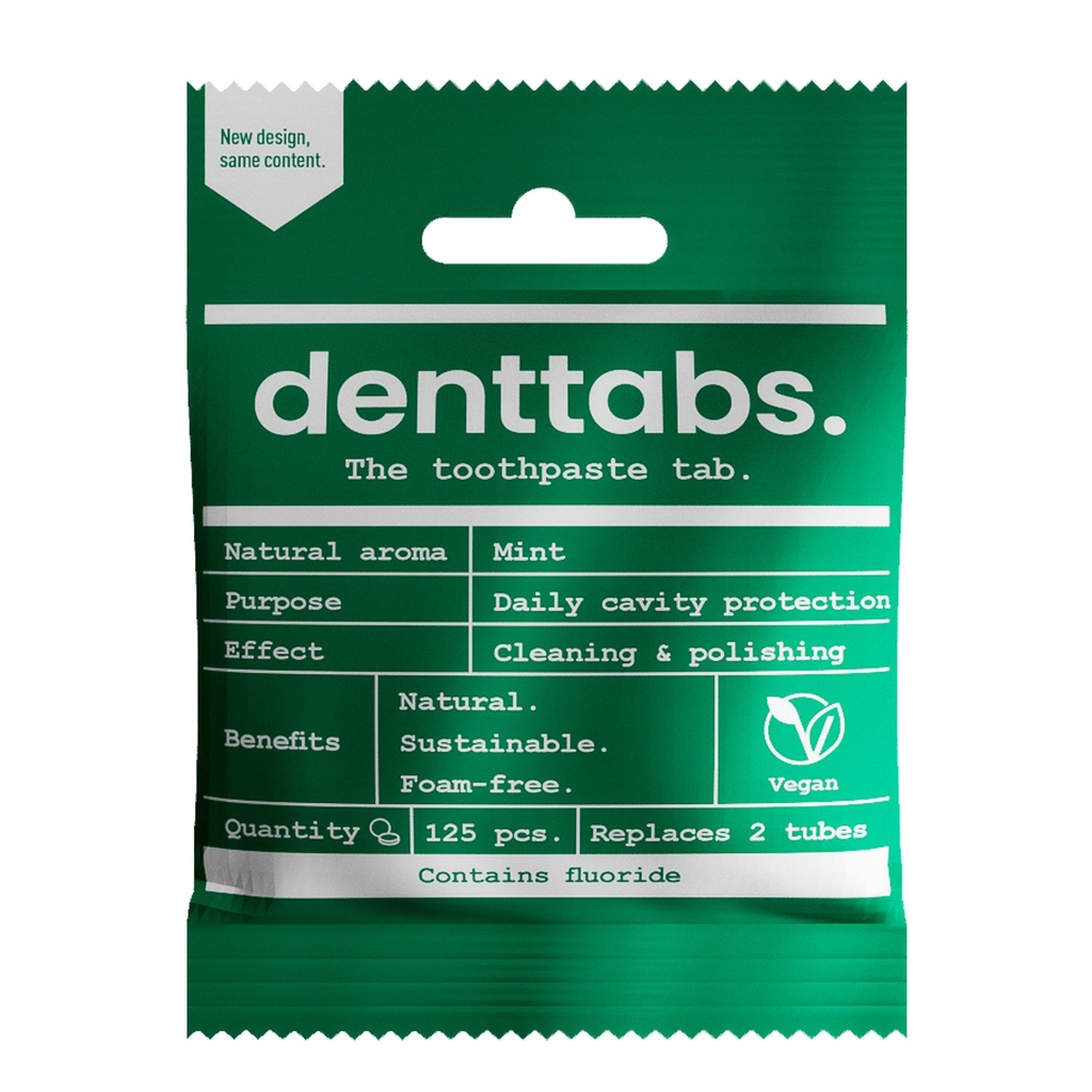 Dentifrico en Pastillas Eco con Fluor  (Denttabs)