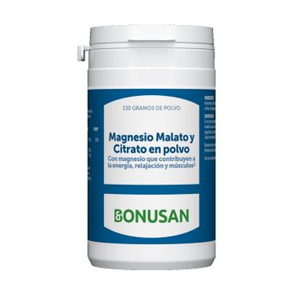 Magnesio Malato y Citrato 130 Grs. (Bonusan) 