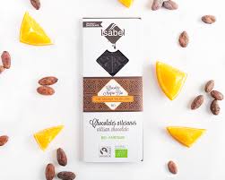 Tableta Chocolate Negro Naranja 80 gr (Isabel) 