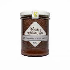 Crema Untar Chocolate Negro Con Avellanas y Café 200 gr (Isabel)