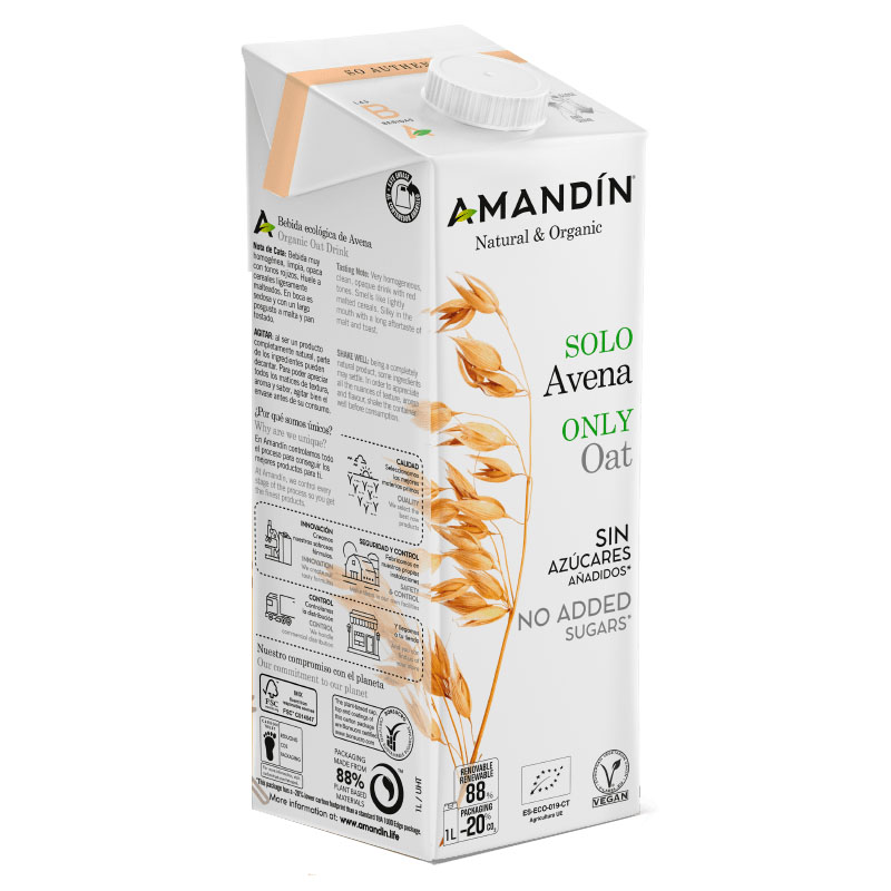 Bebida De Avena Nature Bio1L. (Amandin)