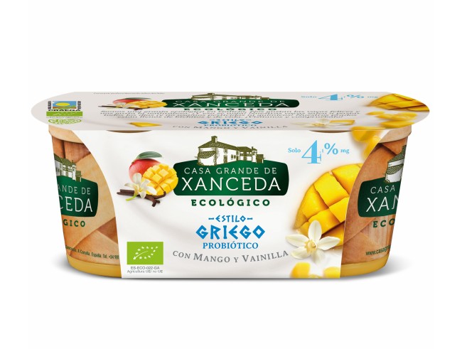 Yogur Griego Eco Mango Vainilla 2x125 Gr. (Xanceda) 