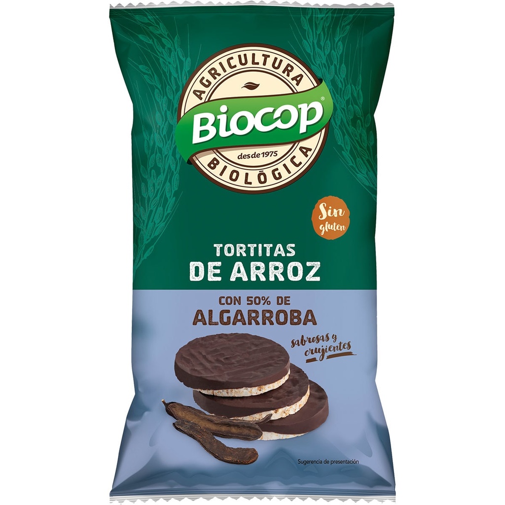 Tortitas De Arroz C/ Algarroba Bio 100 Grs. (Biocop)