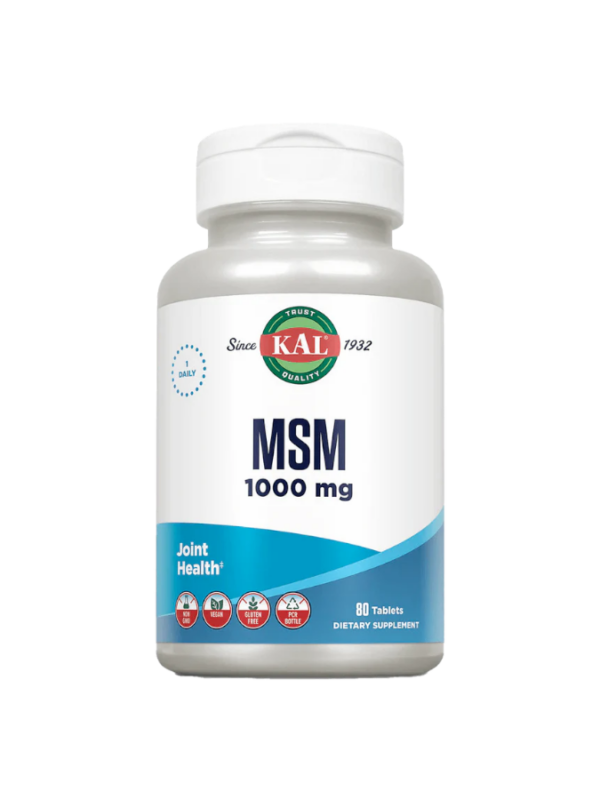 MSM pure 1000 mg.  80 Caps. (KAL) 