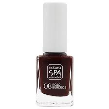 Esmalte Uñas Rojo Burdeos 08 (Natura Spa)
