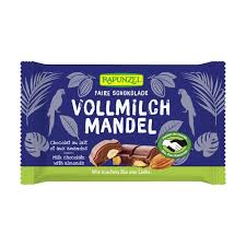Chocolate Cristalino Leche con Almendras 100 Grs.(Rapunzel)