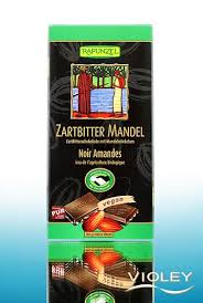 Chocolate Rapadura Negro con Almendras 100 Grs.(Rapunzel)