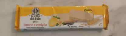 Wafers de Limon y Vainilla 125 Grs. (La Citta del Sole)