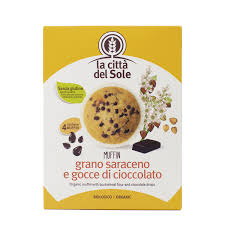 Magdalenas de Trigo Sarraceno Chips Choco 4x45 gr (La Citta del Sole)