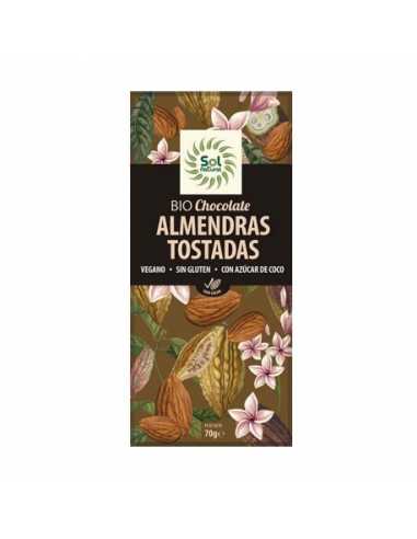 Chocolate Almendras Tostadas 70 Grs.(Sol Natural) 