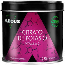 Citrato de Potasio 250 Comp. (Aldous) 