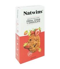 Biscuits Avena Fresa Yogur Choco 160 gr (Natwins)