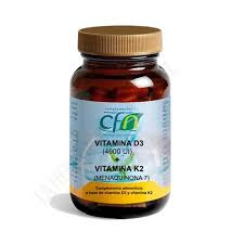 Vitamina D3 4000 UI Vitamina K2 (Menaquinona 7) 60 Caps. (CFN)