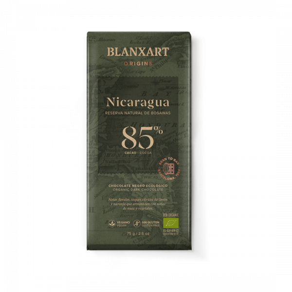 Chocolate 85% Nicaragua 75 Grs (Blanxart) 