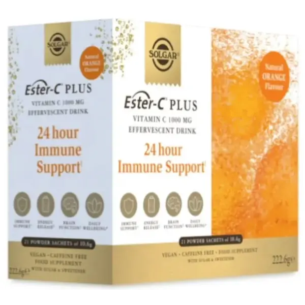 Vitamina C Efervescente 1000 mg. 21 sobres (Solgar)