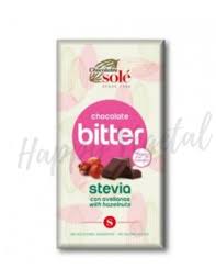 Chocolate Zero Negro 72 % Acai con Stevia 100 Gr. (Sole)