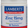 Zinc 15 Mg. 90 Tab. (Lamberts)
