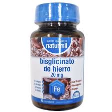 Bisglicinato de Hierro 20 mg 90 Comp. (Naturmil)