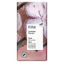 Chocolate Negro 55% Con Almendras 100 Grs. (Vivani)