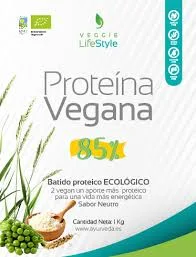 2 Protein Vegan + Moringa sabor Vainilla 1 Kg. (Veggie Life Style)