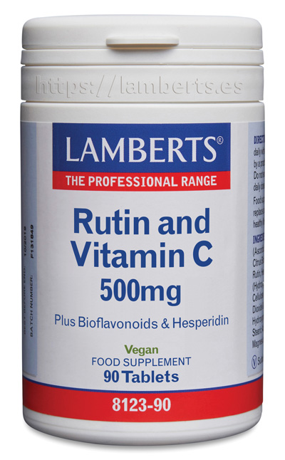 Rutina y Vit. C 500 mg. 90 Tab. (Lamberts)