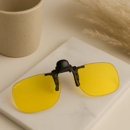 Clip Lentes Amarillas Gafas graduadas Bloquea Luz Azul (Ruanova) 