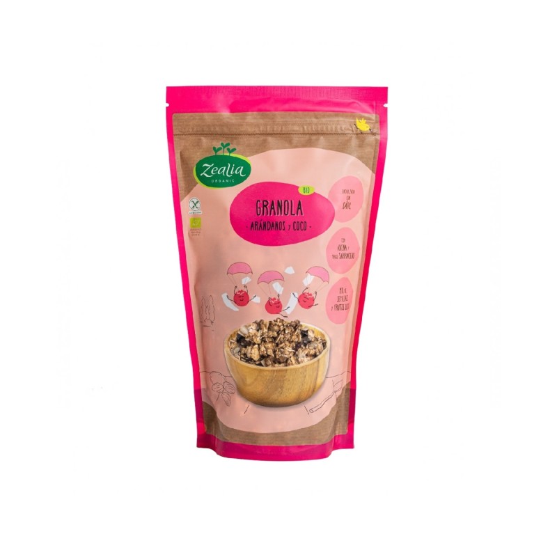 Granola Arandanos y Coco Sin Glut. 300 Grs.(Zealia)