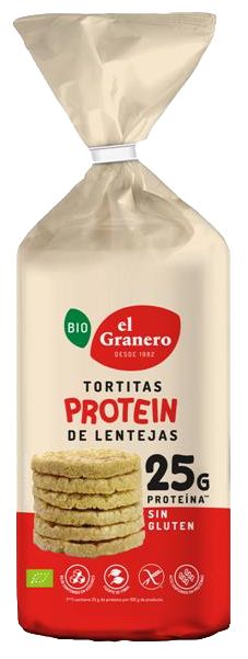 Tortitas De Lenteja Proteina 125 Grs. (El Granero)