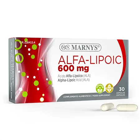 Acido Alfa Lipoico 600 MG. 30 Caps. (Marnys)