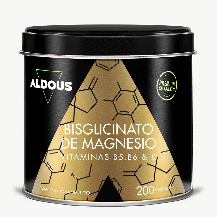 Bisglicinato de Magnesio y Vit. 200 Caps. (Aldous)